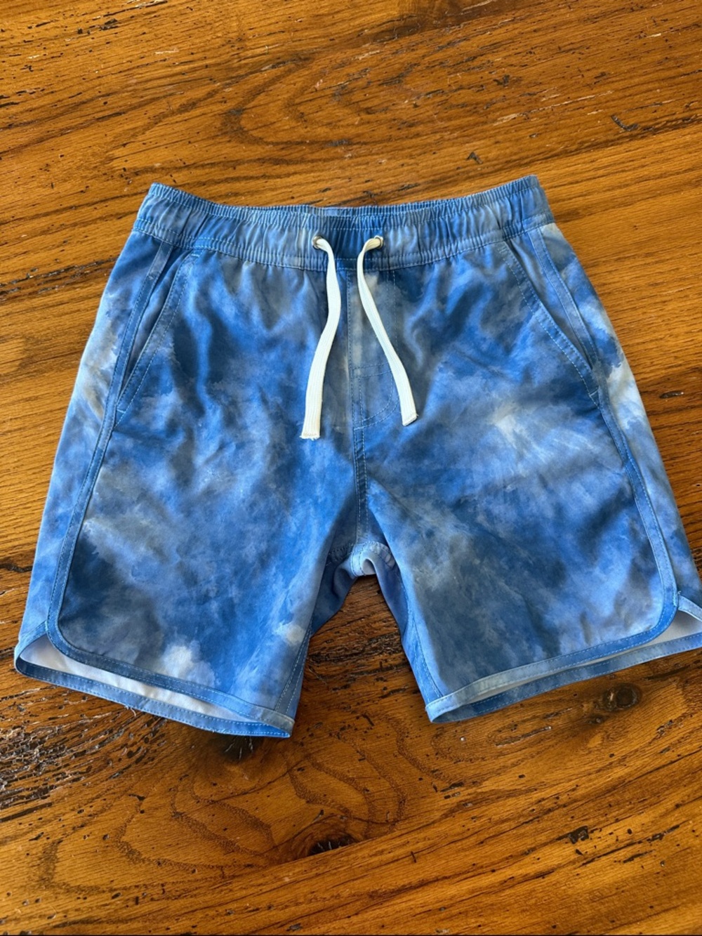 Fair Harbor Anchor Blue Tie-Dye Swim Shorts